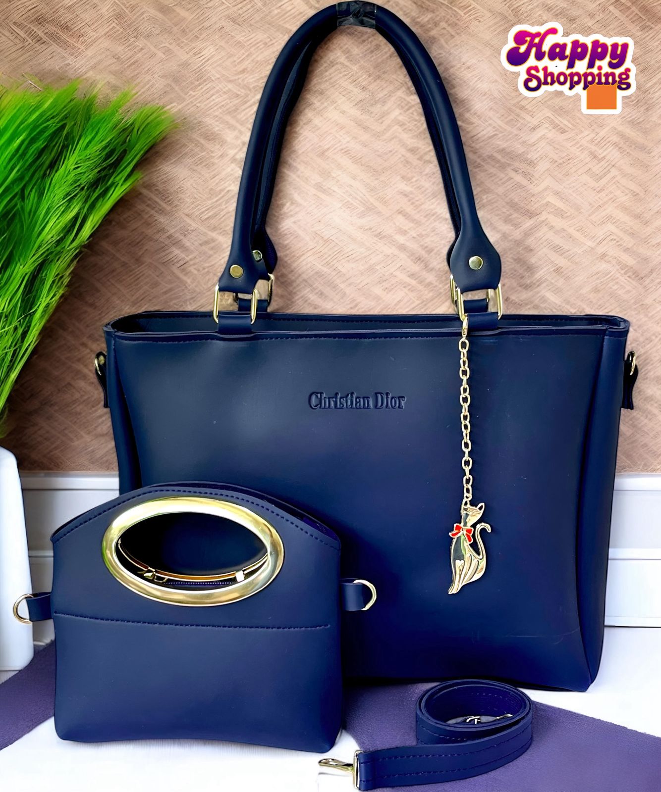 🎀 High-Quality Christian Dior 2-Piece Shoulder Bag Set for Girls 🎀