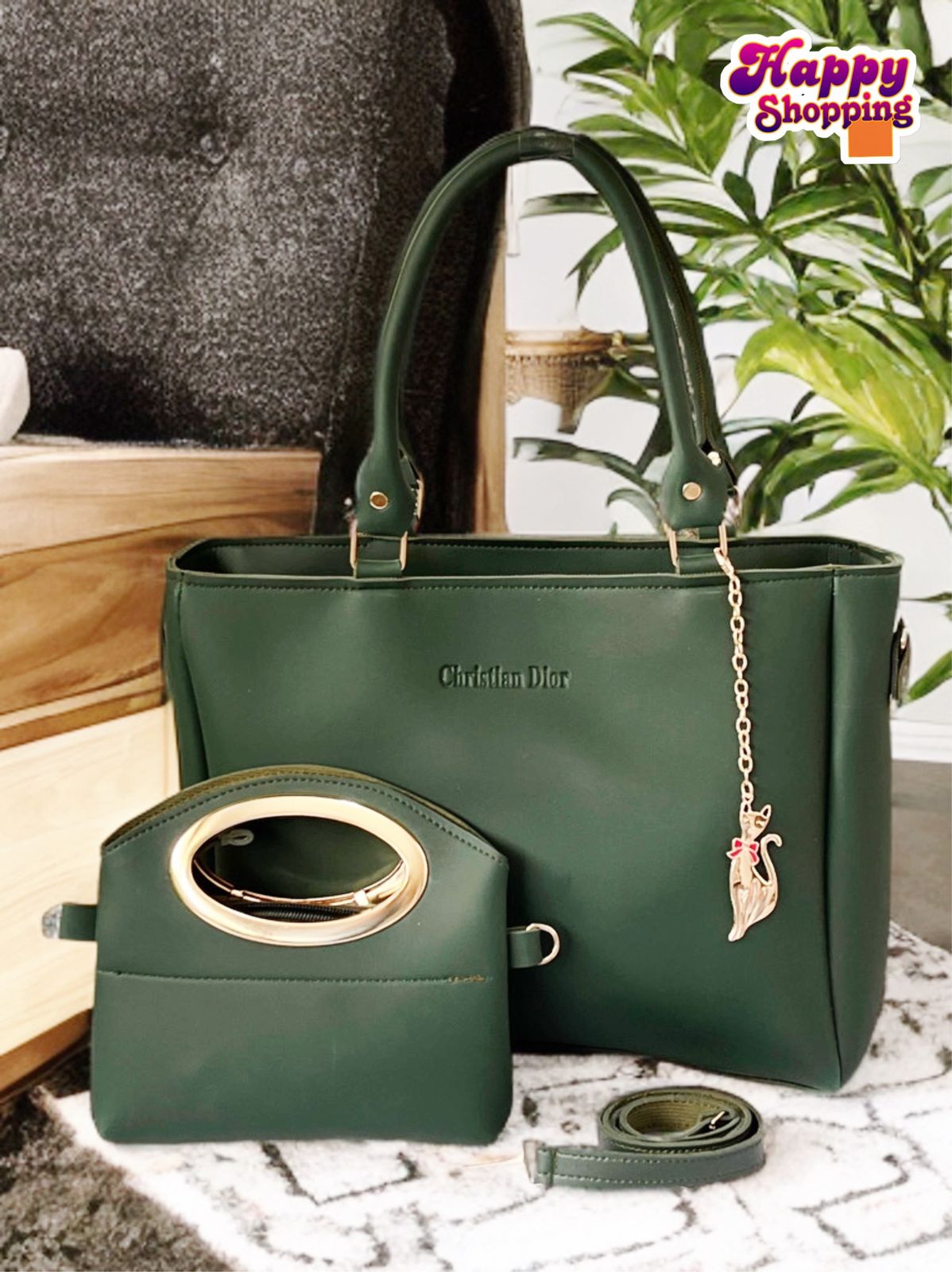 π High-Quality Christian Dior 2-Piece Shoulder Bag Set for Girls π - Image 2