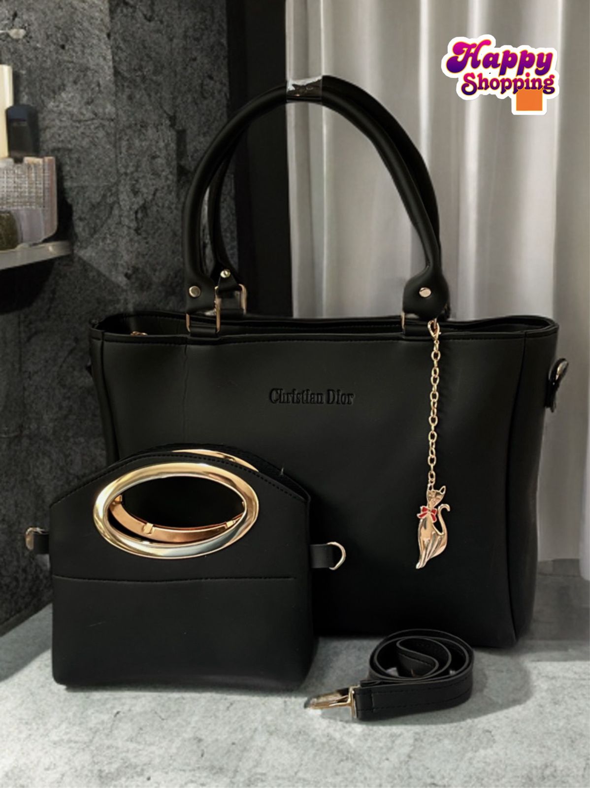 π High-Quality Christian Dior 2-Piece Shoulder Bag Set for Girls π - Image 3