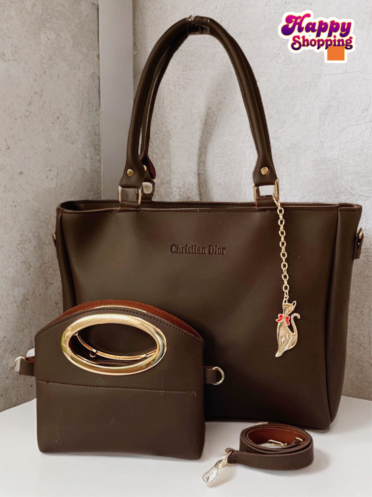 π High-Quality Christian Dior 2-Piece Shoulder Bag Set for Girls π - Image 6