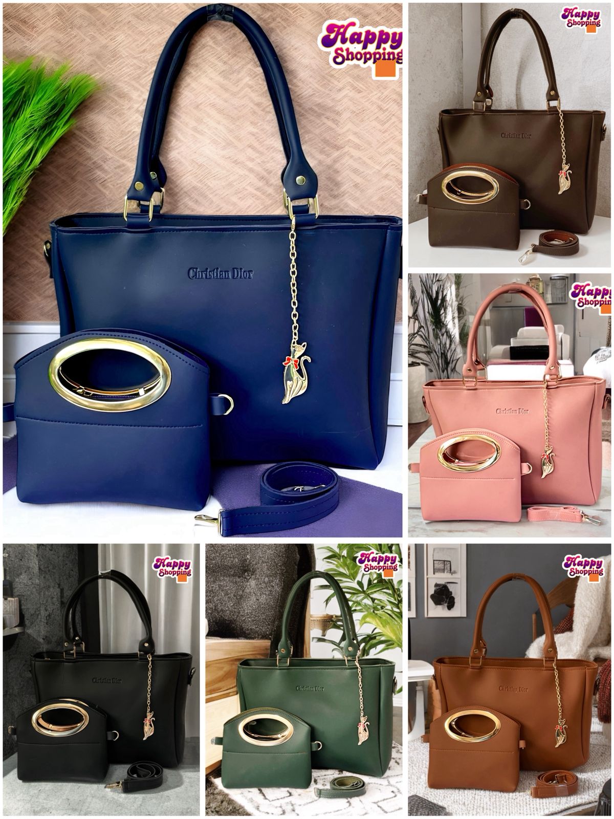 π High-Quality Christian Dior 2-Piece Shoulder Bag Set for Girls π - Image 7