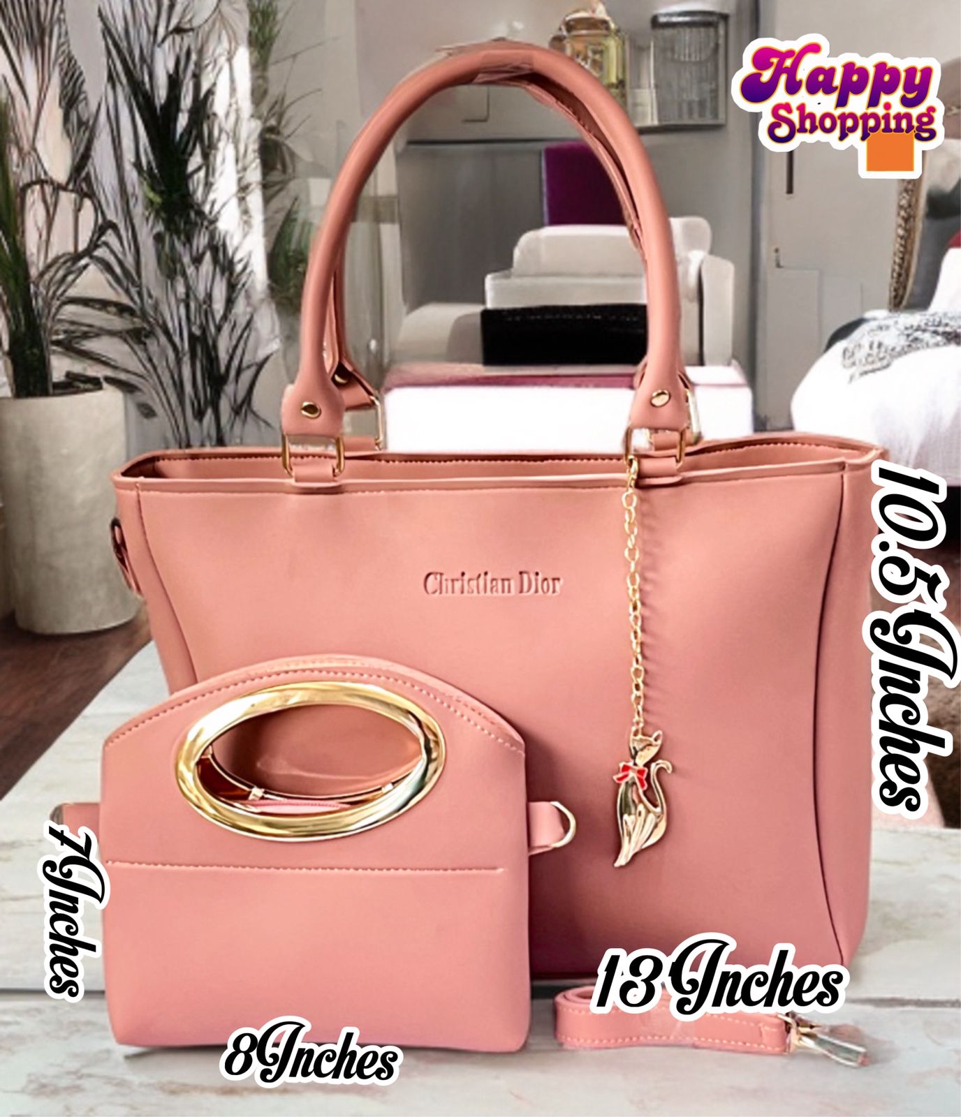 π High-Quality Christian Dior 2-Piece Shoulder Bag Set for Girls π - Image 8