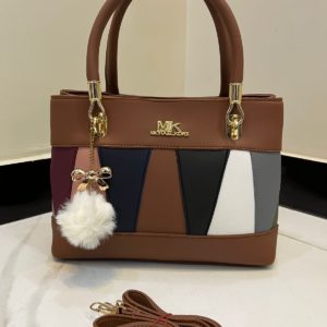 👜 MK Design Handbag with Double Pocket & Imported Keychain