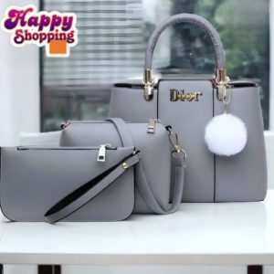 Dior High Quality 3Pcs Shoulder Bag With Keychain