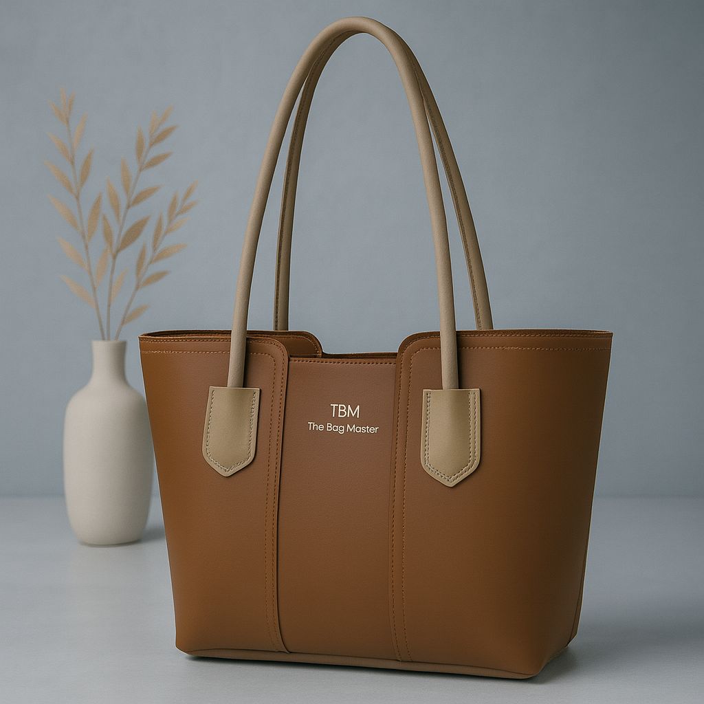 💼 Premium Synthetic Leather Tote Bag - Image 9