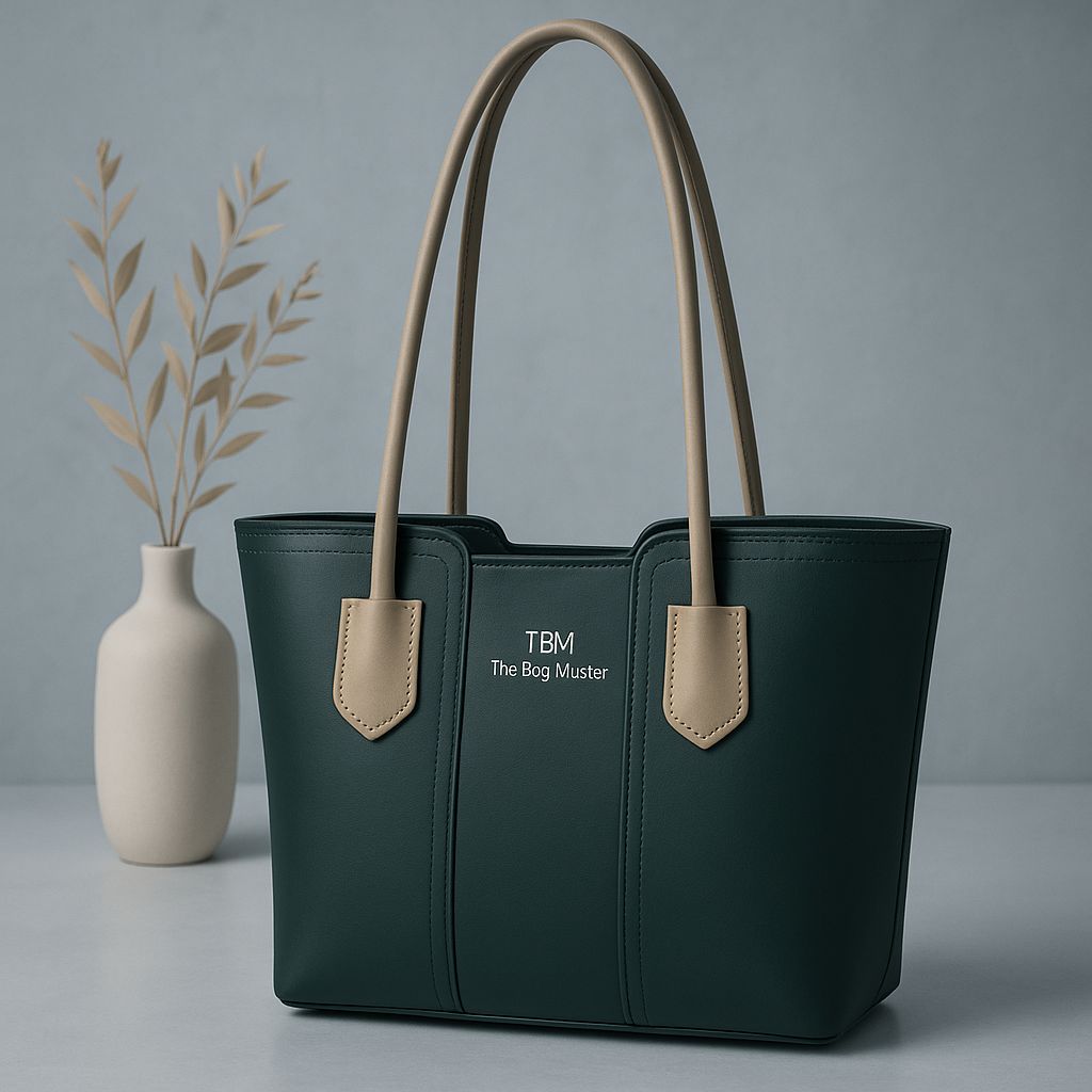 💼 Premium Synthetic Leather Tote Bag - Image 2