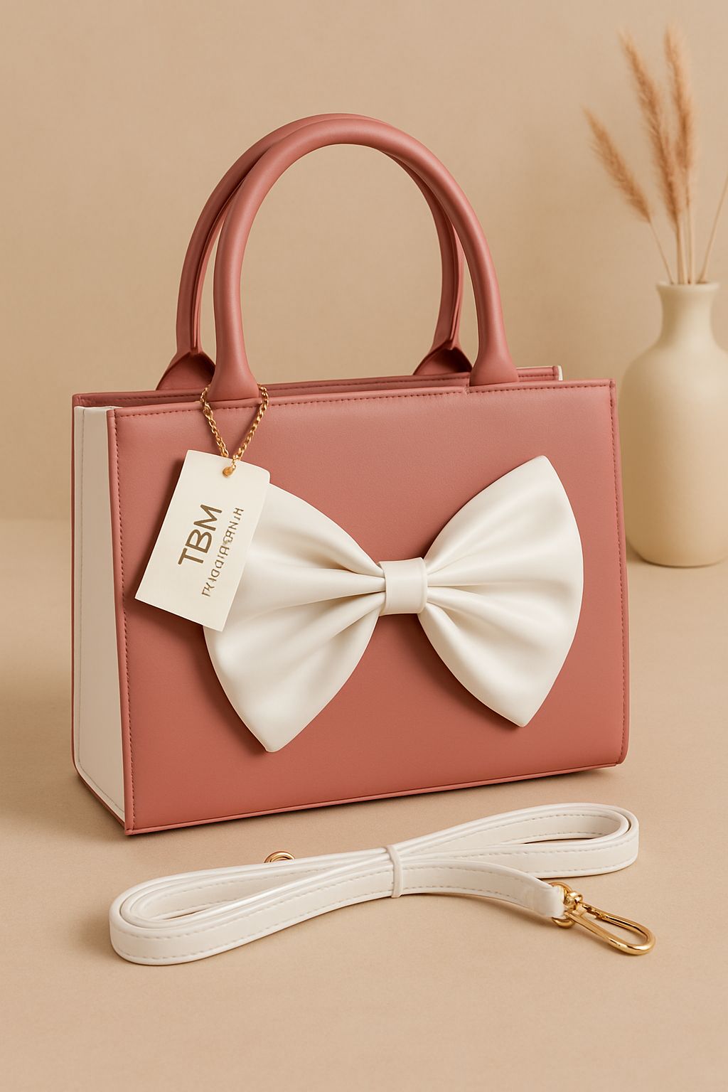 💼 Classic TBM Handbag – Bow Edition